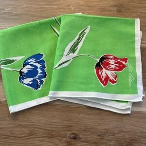VTG Bill Blass Floral Napkins (2)
